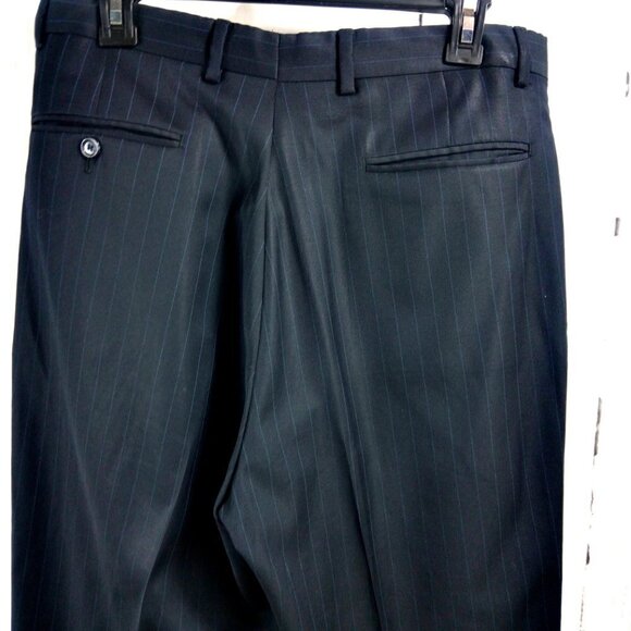 Jos A Bank 1905 41L Deep Blue Striped 2pc Suit - Picture 16 of 16